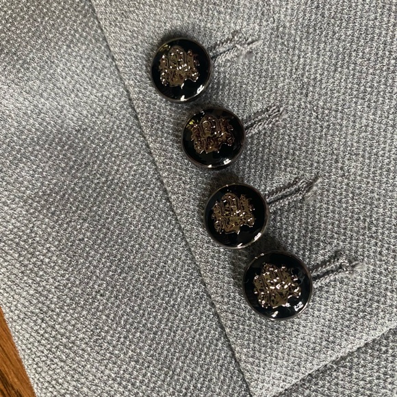 White House Black Market Blazer Women’s Size 6 Gray Fitted Lined Jacket Suit - Picture 4 of 12